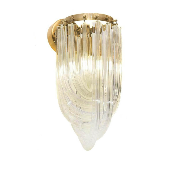 Настенный светильник Lumina Deco Weddini LDW 6001-3 GD+CL Настенный светильник Lumina Deco Weddini LDW 6001-3 GD+CL