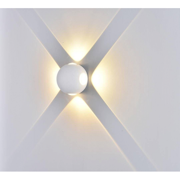 Настенный светодиодный светильник DesignLed GW Sfera-DBL GW-A161-4-4-WH-NW 003201 Настенный светодиодный светильник DesignLed GW Sfera-DBL GW-A161-4-4-WH-NW 003201