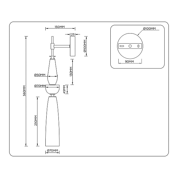 Настенный светильник Ambrella Light HIGH LIGHT LH75369