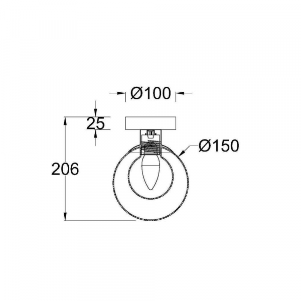 Настенный светильник Maytoni Basic form MOD521WL-01G1