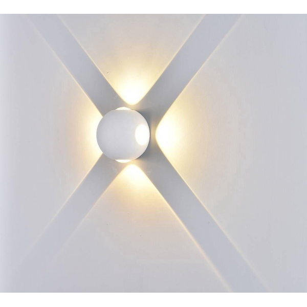 Настенный светодиодный светильник DesignLed GW Sfera-DBL GW-A161-4-4-WH-WW 003200 Настенный светодиодный светильник DesignLed GW Sfera-DBL GW-A161-4-4-WH-WW 003200