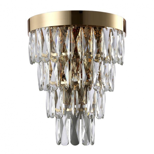 Настенный светильник Crystal Lux Abigail AP3 Gold/Transparent Настенный светильник Crystal Lux Abigail AP3 Gold/Transparent