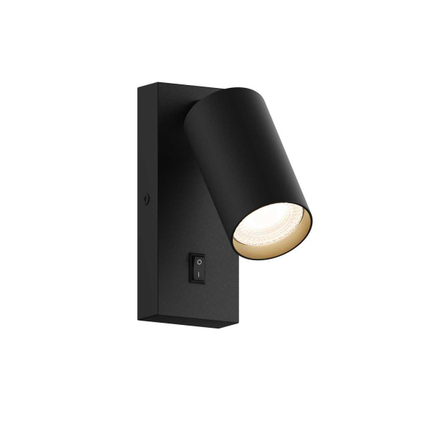 Настенный светильник Hesby Lighting Edge IP20, 35Вт, GU10, черный HSBL_0125 Настенный светильник Hesby Lighting Edge IP20, 35Вт, GU10, черный HSBL_0125