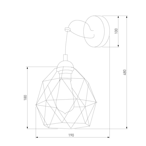 Настенный светильник TK Lighting 1735 Galaxy Настенный светильник TK Lighting 1735 Galaxy