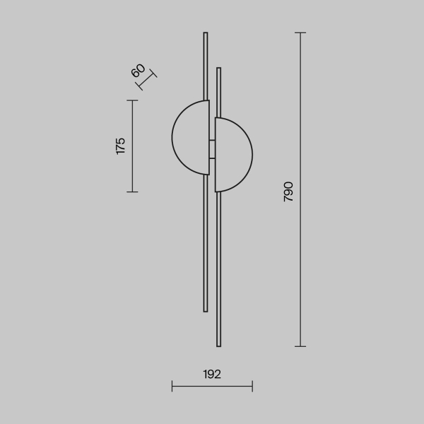 Настенный светодиодный светильник Maytoni Skyline MOD179WL-L22W4K