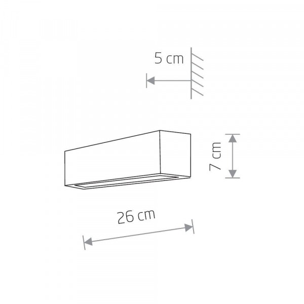 Настенный светильник Nowodvorski Straight Wall XS 7601 Настенный светильник Nowodvorski Straight Wall XS 7601