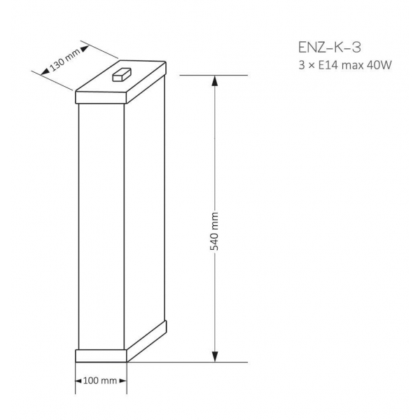 Настенный светильник KUTEK MOOD Enzo ENZ-K-3(P)