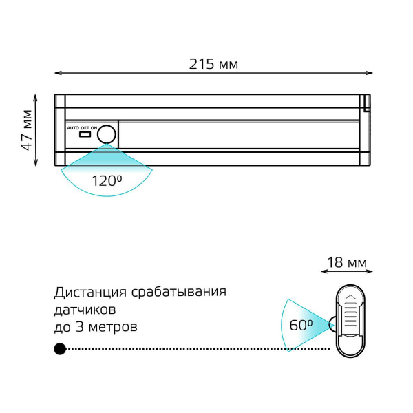 Настенный светодиодный светильник Gauss CL003 Настенный светодиодный светильник Gauss CL003
