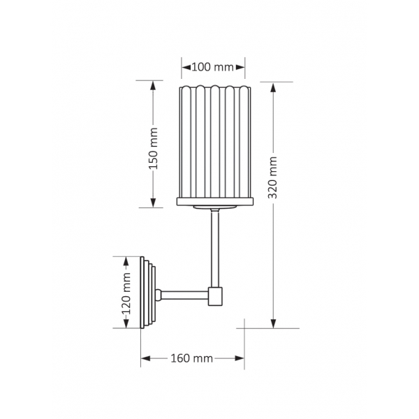 Настенный светильник KUTEK MOOD Empoli Ryfel EMP-K-1(N)R
