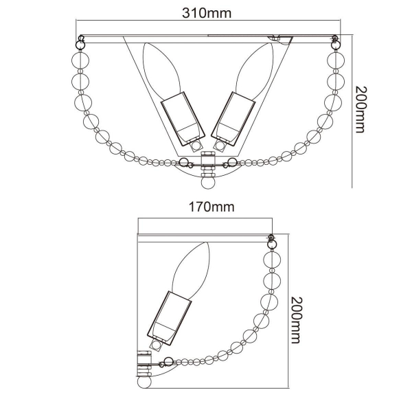 Настенный светильник MW-Light Бриз 111022902 Настенный светильник MW-Light Бриз 111022902