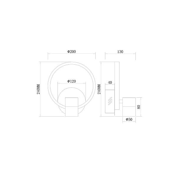 Настенный светильник Freya Тумблер / Tumbler FR6074WL-L12GB