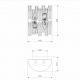 Настенный светильник Bogates Frammenti 352/2 Strotskis