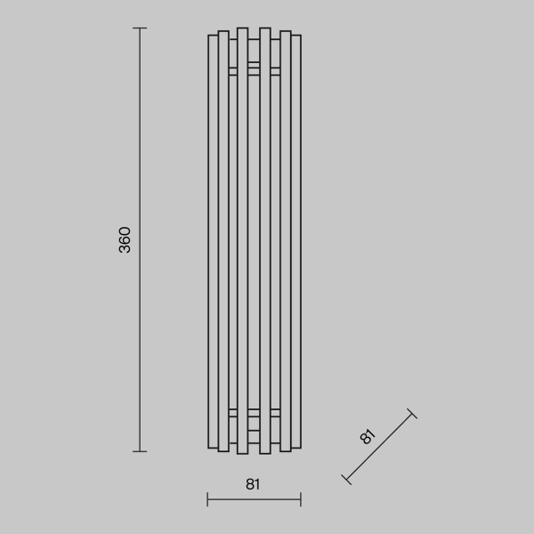 Настенный светильник Maytoni Sonata MOD410WL-L12CH3K