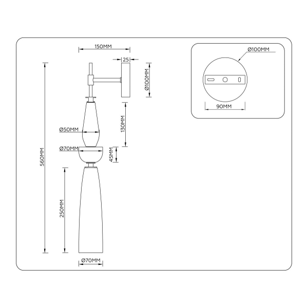 Настенный светильник Ambrella Light HIGH LIGHT LH75369