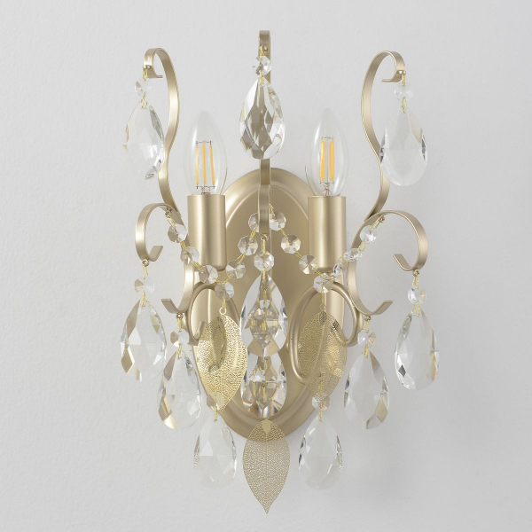 Настенный светильник Crystal Lux Esmiralda AP2 Gold Настенный светильник Crystal Lux Esmiralda AP2 Gold