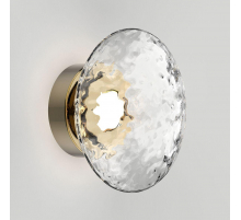 Настенный светодиодный светильник Eurosvet Ripple 50389/1 LED латунь