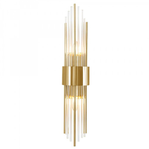 Настенный светильник Crystal Lux Atento AP2 Brass/Transparente