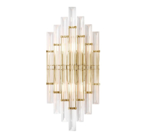 Настенный светильник Crystal Lux Saragosa AP2 Brass/Transparente