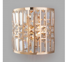 Настенный светильник Eurosvet Lory 10125/2 золото/прозрачный хрусталь Strotskis (10116/2)