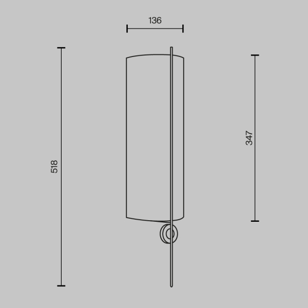 Настенный светильник Maytoni Modern Glamping MOD437WL-02BG1