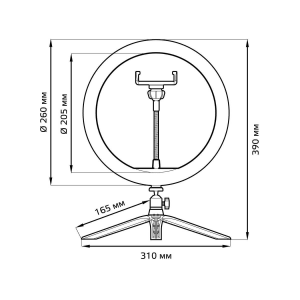 Кольцевой светодиодный светильник Gauss Ring Light RL002 Кольцевой светодиодный светильник Gauss Ring Light RL002