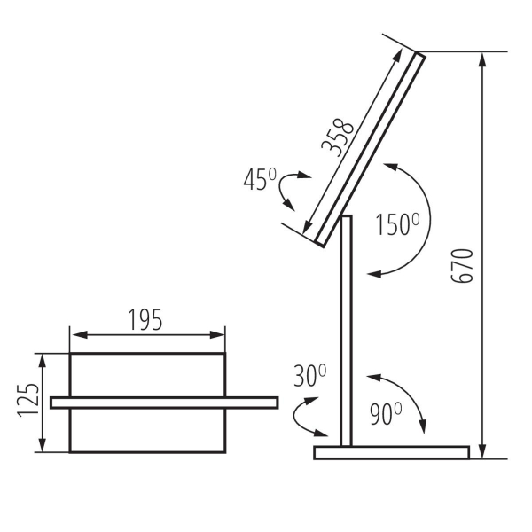 Настольная светодиодная лампа Kanlux PREDA LED B 35780 Настольная светодиодная лампа Kanlux PREDA LED B 35780