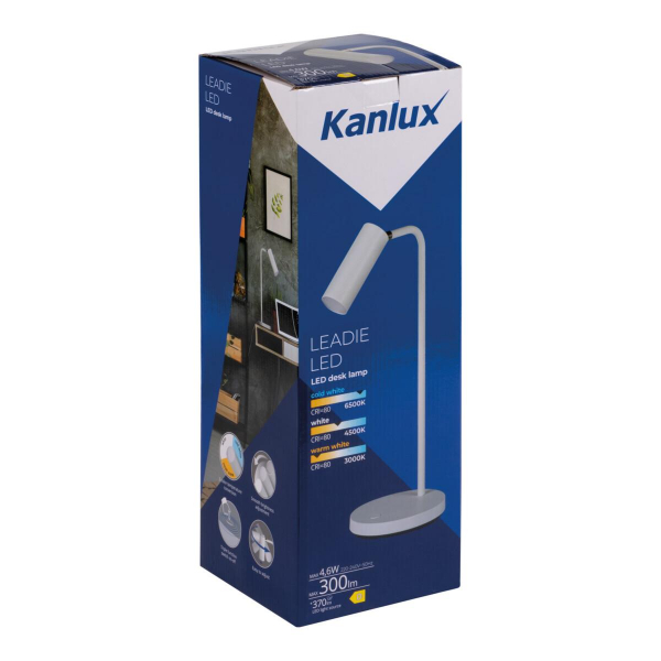 Настольная светодиодная лампа Kanlux LEADIE LED W 35290 Настольная светодиодная лампа Kanlux LEADIE LED W 35290
