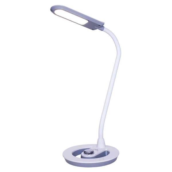 Настольная светодиодная лампа Gerhort BL1392 WH+SL Настольная светодиодная лампа Gerhort BL1392 WH+SL