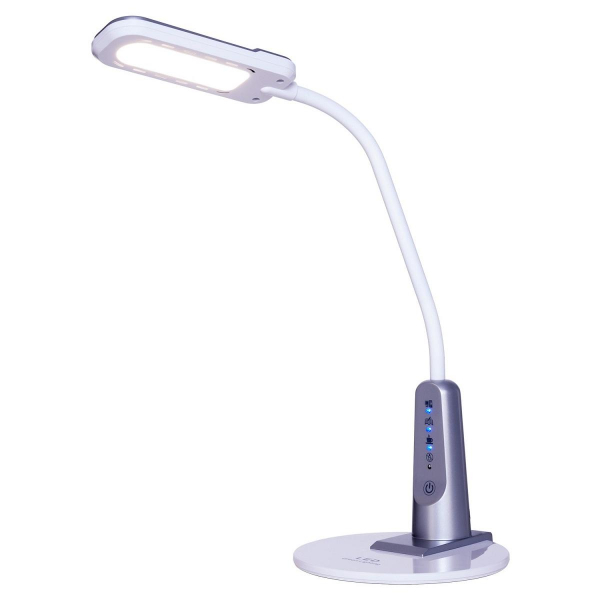 Настольная светодиодная лампа Gerhort BL1391 SL+WH Настольная светодиодная лампа Gerhort BL1391 SL+WH
