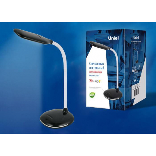 Настольная лампа Uniel TLD-561 Black/LED/450Lm/4500K UL-00004462 Настольная лампа Uniel TLD-561 Black/LED/450Lm/4500K UL-00004462