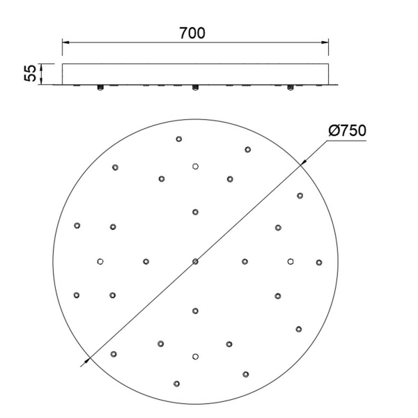Потолочное основание Mantra Modular Light Florones 9374