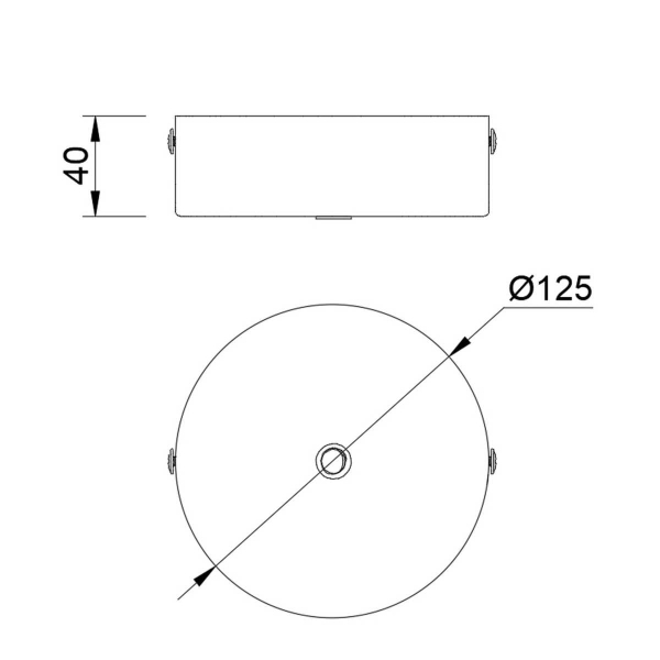 Потолочное основание Mantra Modular Light Florones 9355