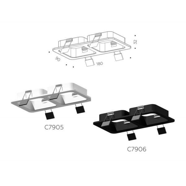 Корпус светильника Ambrella light DIY Spot C7905 Корпус светильника Ambrella light DIY Spot C7905