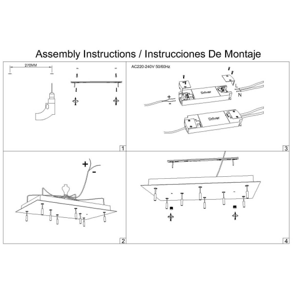 Потолочное основание Mantra Modular Light Florones 9387