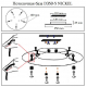 Основание для люстры Crystal Lux D350-5 Nickel