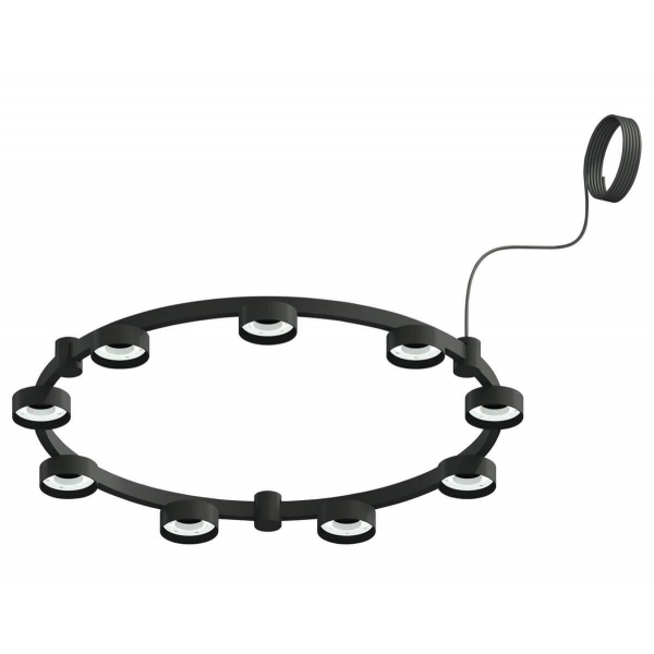 Корпус подвесной люстры Ambrella light DIY Spot Techno Ring SBK черный песок C9242 Корпус подвесной люстры Ambrella light DIY Spot Techno Ring SBK черный песок C9242