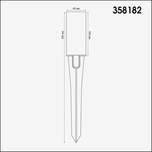 Корпус для модуля Novotech Street Nokta 358182 Корпус для модуля Novotech Street Nokta 358182