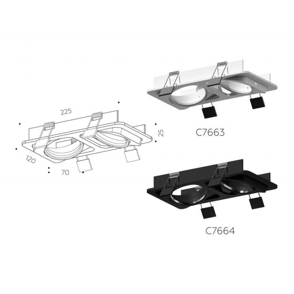 Корпус светильника Ambrella light DIY Spot C7664 Корпус светильника Ambrella light DIY Spot C7664