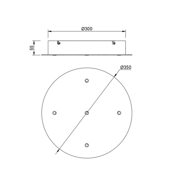 Потолочное основание Mantra Modular Light Florones 9364