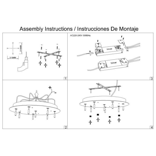 Потолочное основание Mantra Modular Light Florones 9366