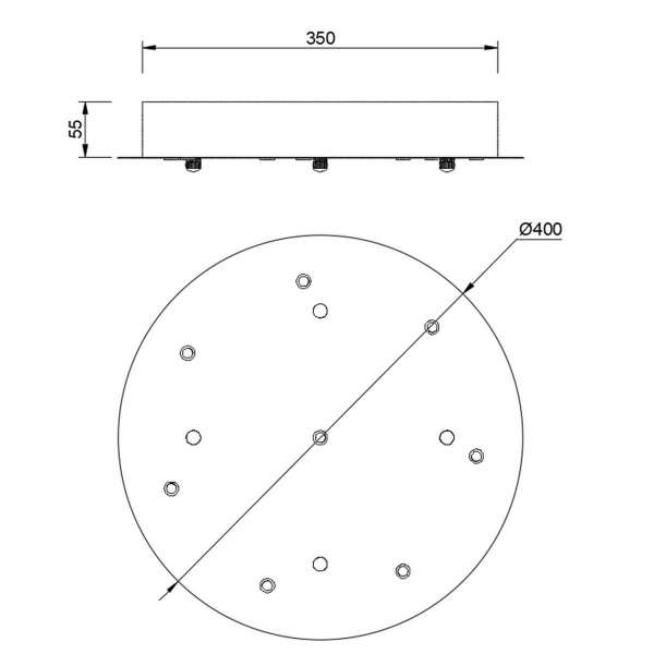 Потолочное основание Mantra Modular Light Florones 9367