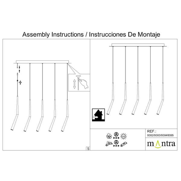 Потолочное основание Mantra Modular Light Florones 9382