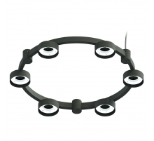 Корпус подвесной люстры Ambrella light DIY Spot Techno Ring SBK черный песок C9232