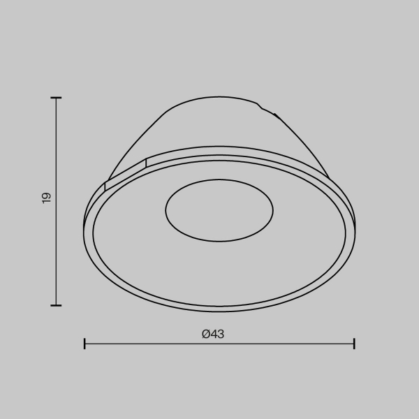 Линза Maytoni Technical Downlight для Alfa LED 36° LensCD43-36 Линза Maytoni Technical Downlight для Alfa LED 36° LensCD43-36