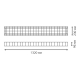 Решетка защитная Gauss для светильника ЛПО/ДПО 1320х230х96 1/5 903265601