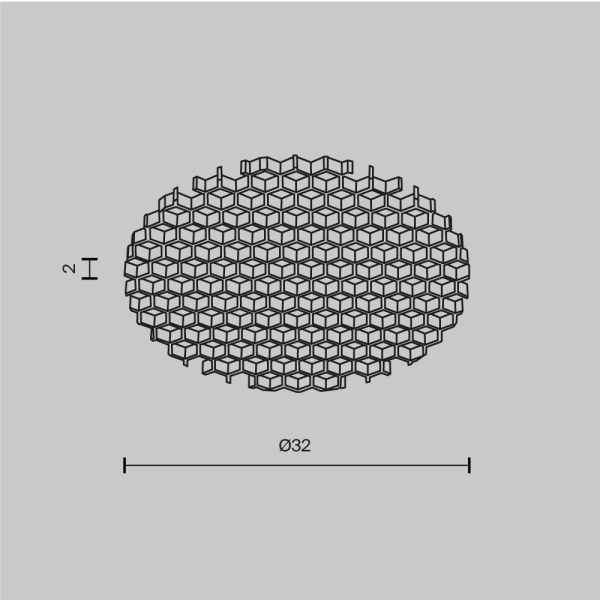 Антибликовая решётка Maytoni Technical Downlight Dip HoneyComb001-D32