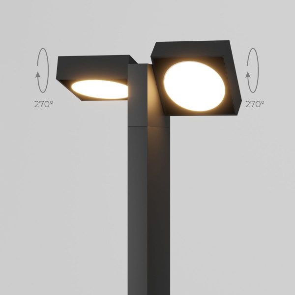 Садово-парковый светильник Elektrostandard Twin 35170/F черный a064383