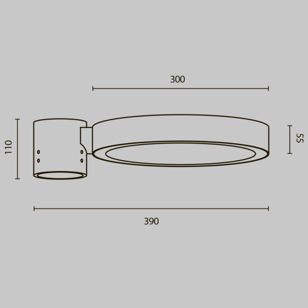 Парковый светильник Maytoni Outdoor Dion O472H-L50GF3K
