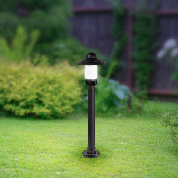 Садово-парковый светильник ЭРА «Поллар» НТУ 01-60-009 напольный черный IP54 Е27 max60Вт h860мм Б0057493