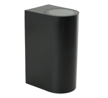 Светильник садово-парковый Feron.ONE DH015-P, на стену, 2*GU10 220-240V, черный пластик 51545